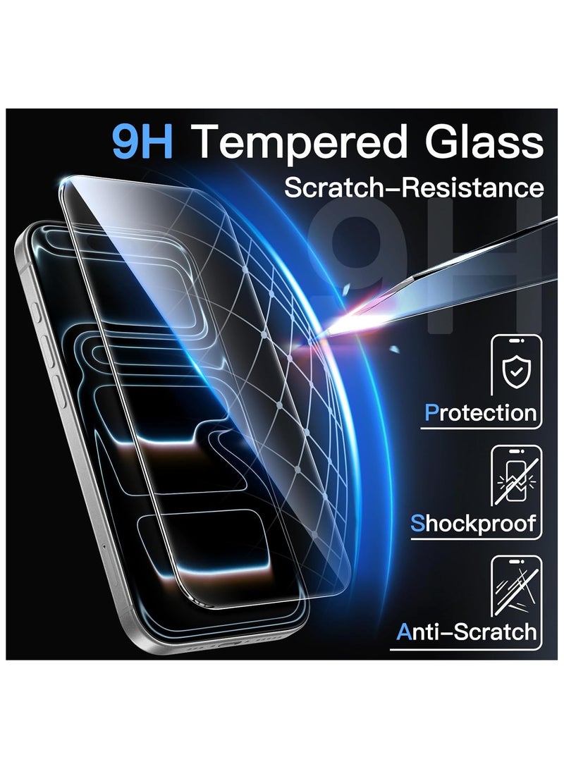 آرمور شاشة حماية زجاجية ضد الكسر و الخدوش لهاتف أبل ايفون 17 برو ماكس , شفاف - Image 3